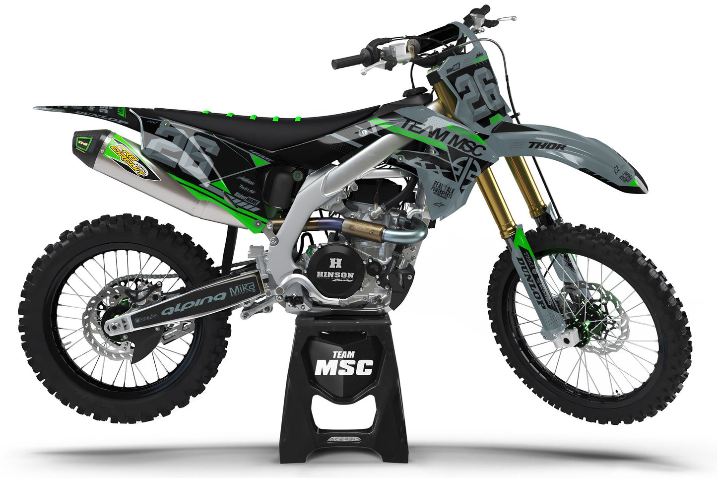 TEAM MSC - KAWASAKI MX GRAPHIC KIT #3