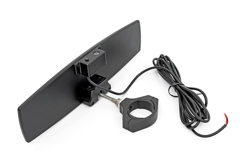 Rough Country - UTV Aluminum Rear View Mirror - Dome Light| 12" | 1.75-2" Mount