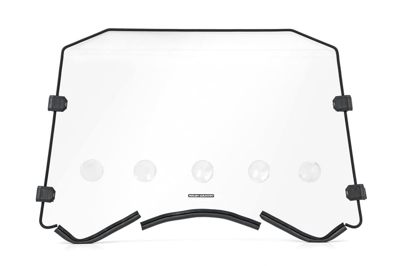 Rough Country - Vented Full Windshield - Scratch Resistant | Can-Am Maverick Max 1000R X