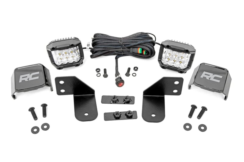 Rough Country - Rear Facing 2-Inch/3-Inch LED Kit - Polaris Ranger 1000/Ranger XP 900/1000