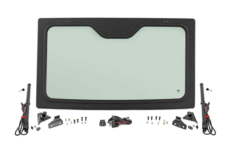 Rough Country - Electric Tilt Windshield - Glass | Can-Am Defender HD 8/HD 9/HD 10