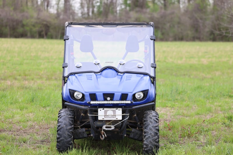 Rough Country - Vented Full Windshield - Scratch Resistant | Yamaha Rhino 450/Rhino 660