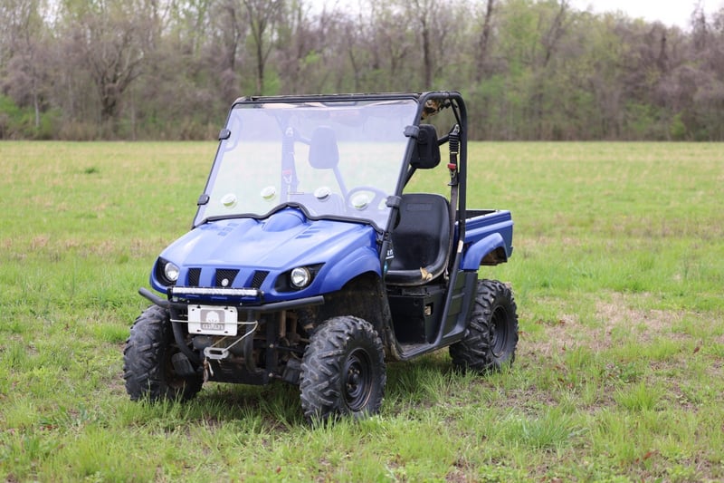 Rough Country - Vented Full Windshield - Scratch Resistant | Yamaha Rhino 450/Rhino 660