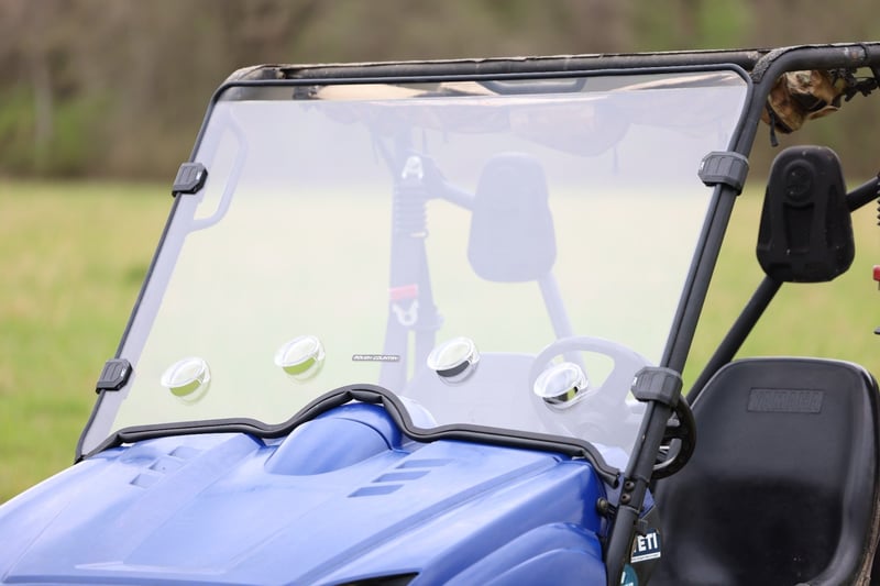 Rough Country - Vented Full Windshield - Scratch Resistant | Yamaha Rhino 450/Rhino 660