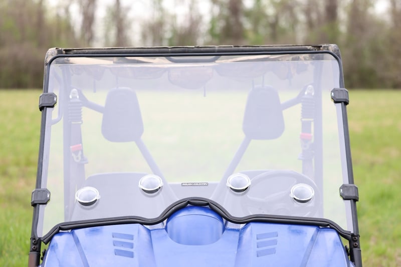 Rough Country - Vented Full Windshield - Scratch Resistant | Yamaha Rhino 450/Rhino 660