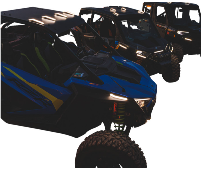 Ravek - Apex Lights™ - Running - White - RZR - Polaris