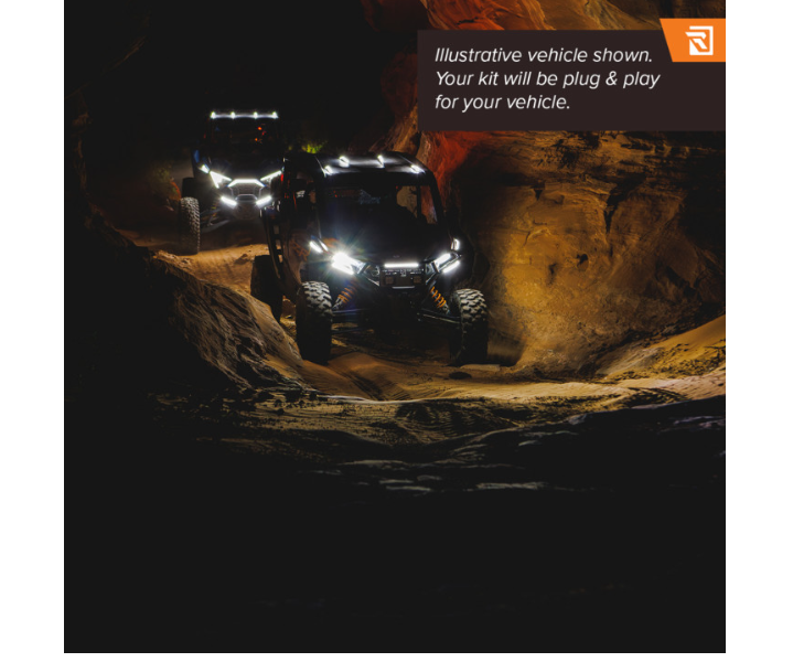 Ravek - Apex Lights™ - Running - White - RZR Pro XP - Polaris