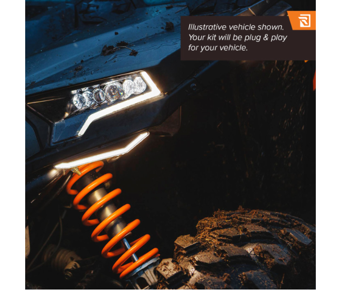 Ravek - Apex Lights™ - Running - White - RZR Pro R - Polaris