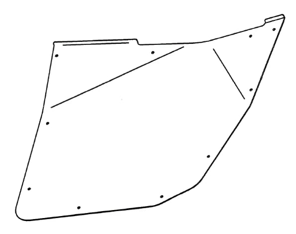 Rival - Alloy Door Skin (RIGHT) - Polaris Ranger 570/900/1000/1000XP/Diesel