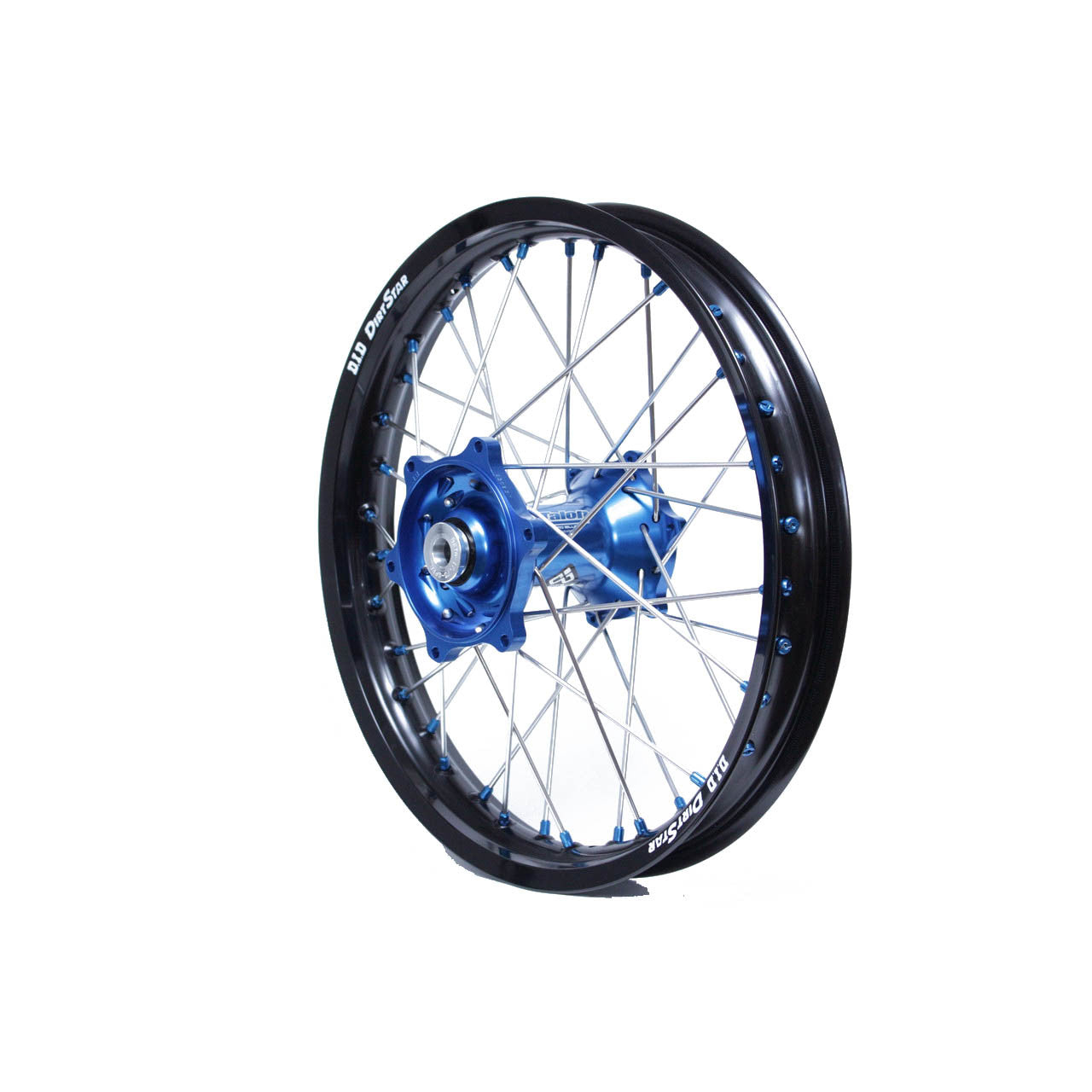 Beta - Dubya Wheel Set Blue Hub, Black Rim, Blue Nips