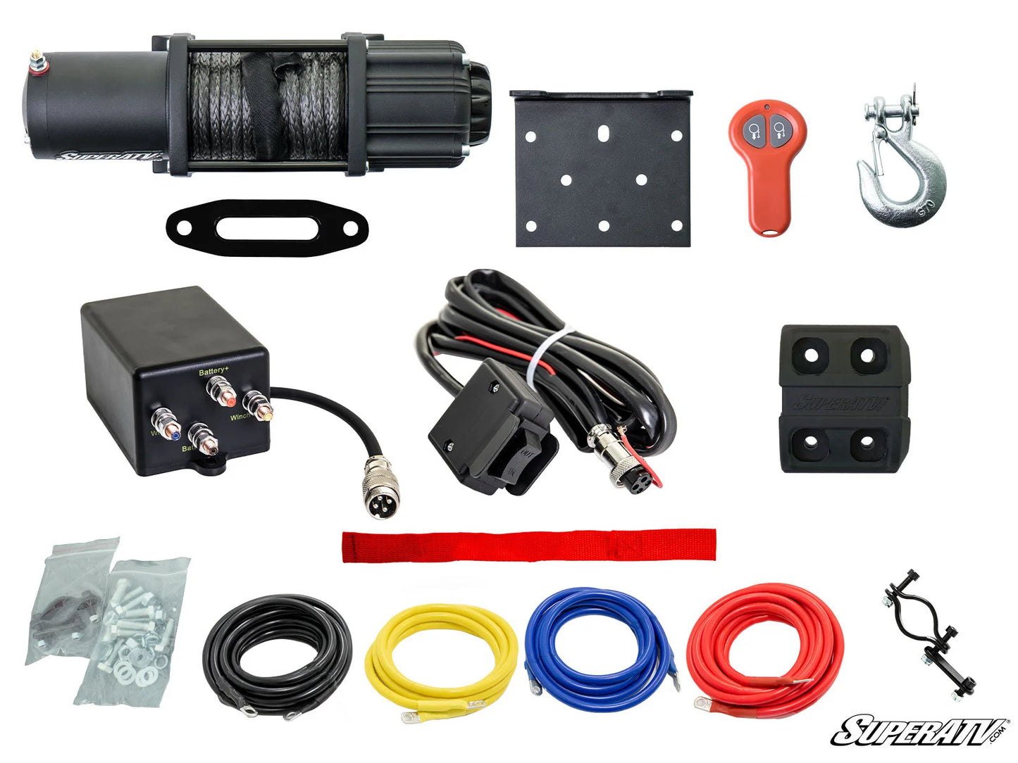 SuperATV - Honda Pioneer 1000 Winch Mounting Plate