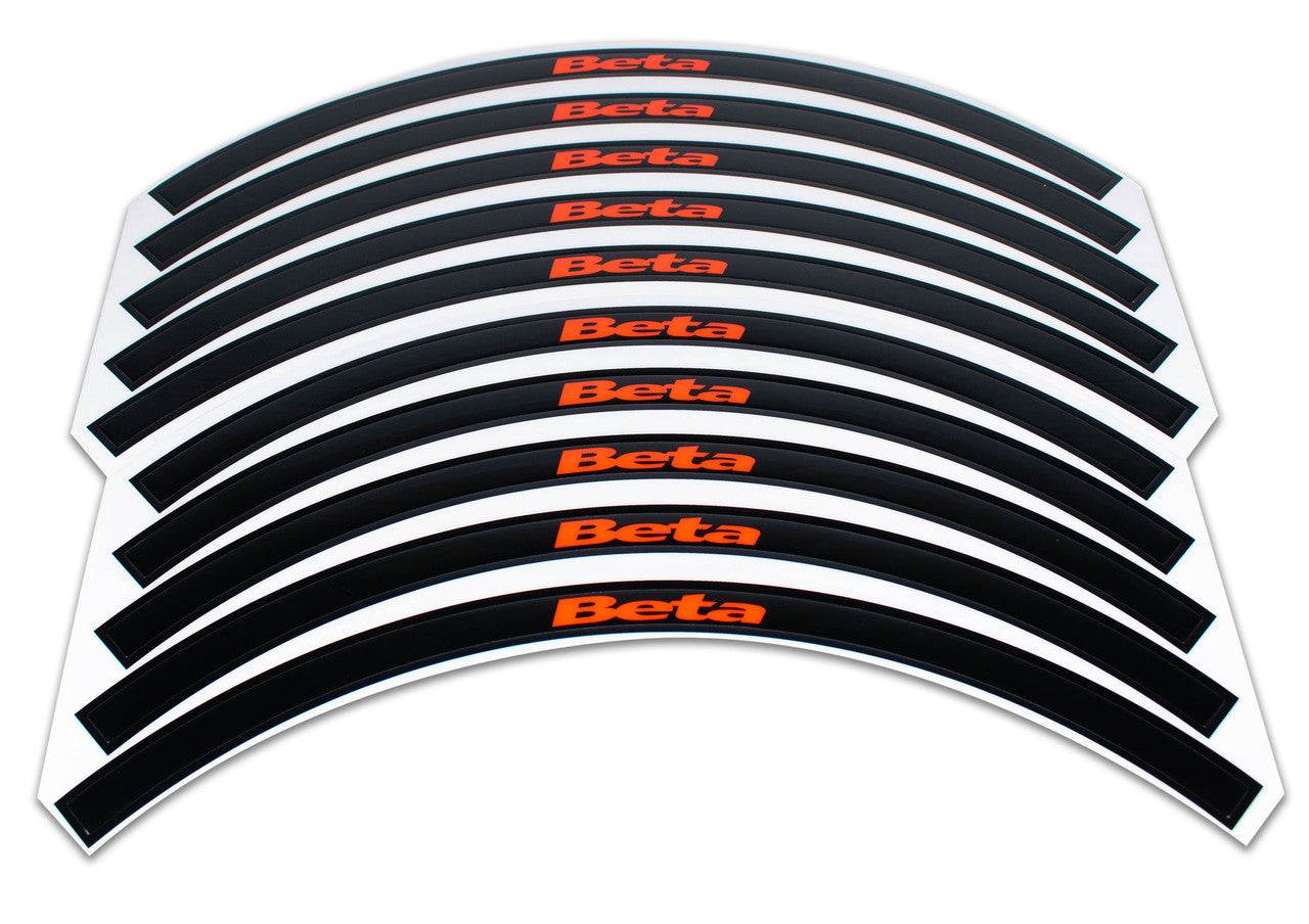 Beta Rim Decal Set, Black