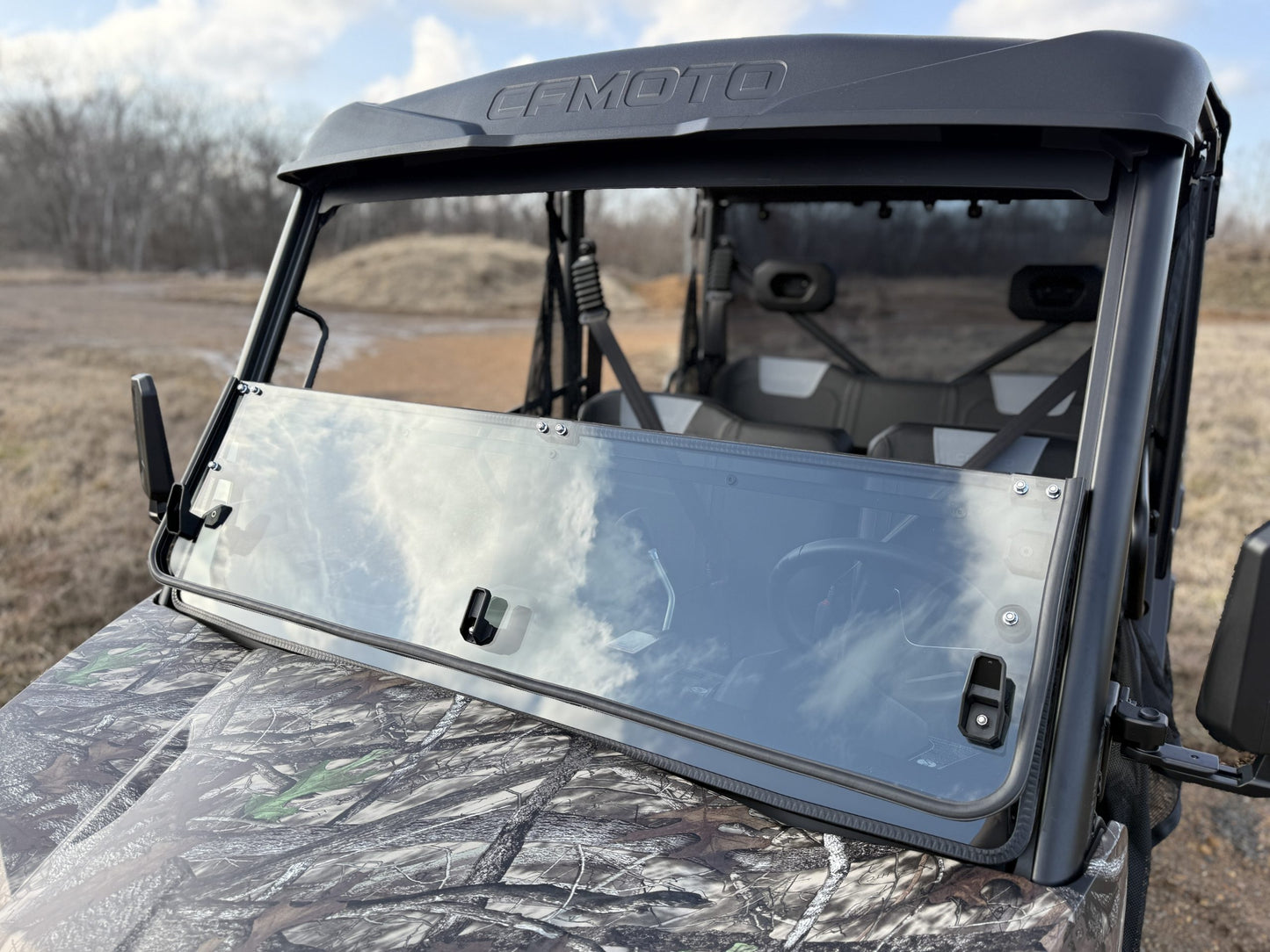 Team MSC - CF Moto UForce 800 XL Fold Down Windshield