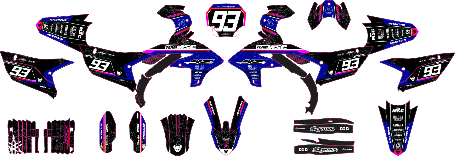 TEAM MSC - YAMAHA MX GRAPHIC KIT #2