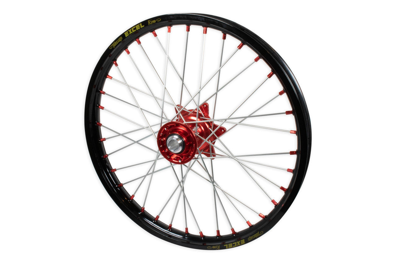 Beta Racing Kite 21" Front Wheel, Red Hubs, Red Nipples, Silver Spokes, Black Rim