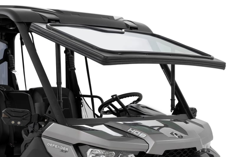 Rough Country - Electric Tilt Windshield - Glass | Can-Am Defender HD 8/HD 9/HD 10