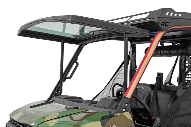 Rough Country - Electric Tilt Windshield - Glass | Polaris Ranger XP 1000