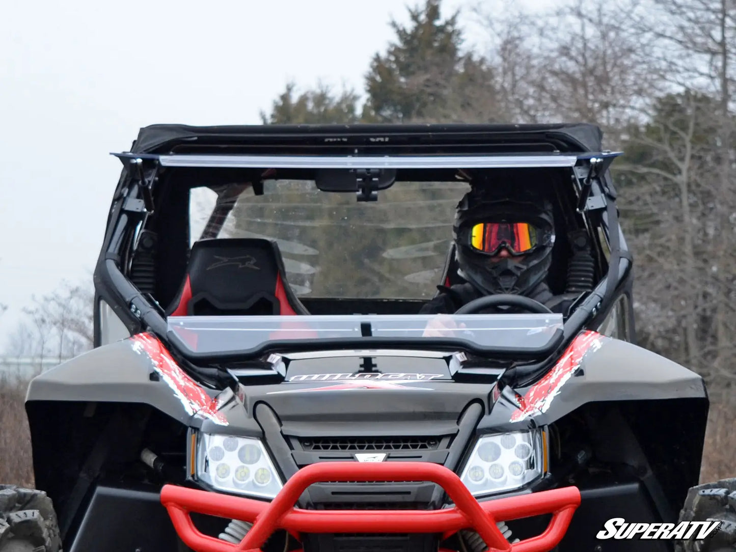 SuperATV - Arctic Cat Wildcat Flip Windshield