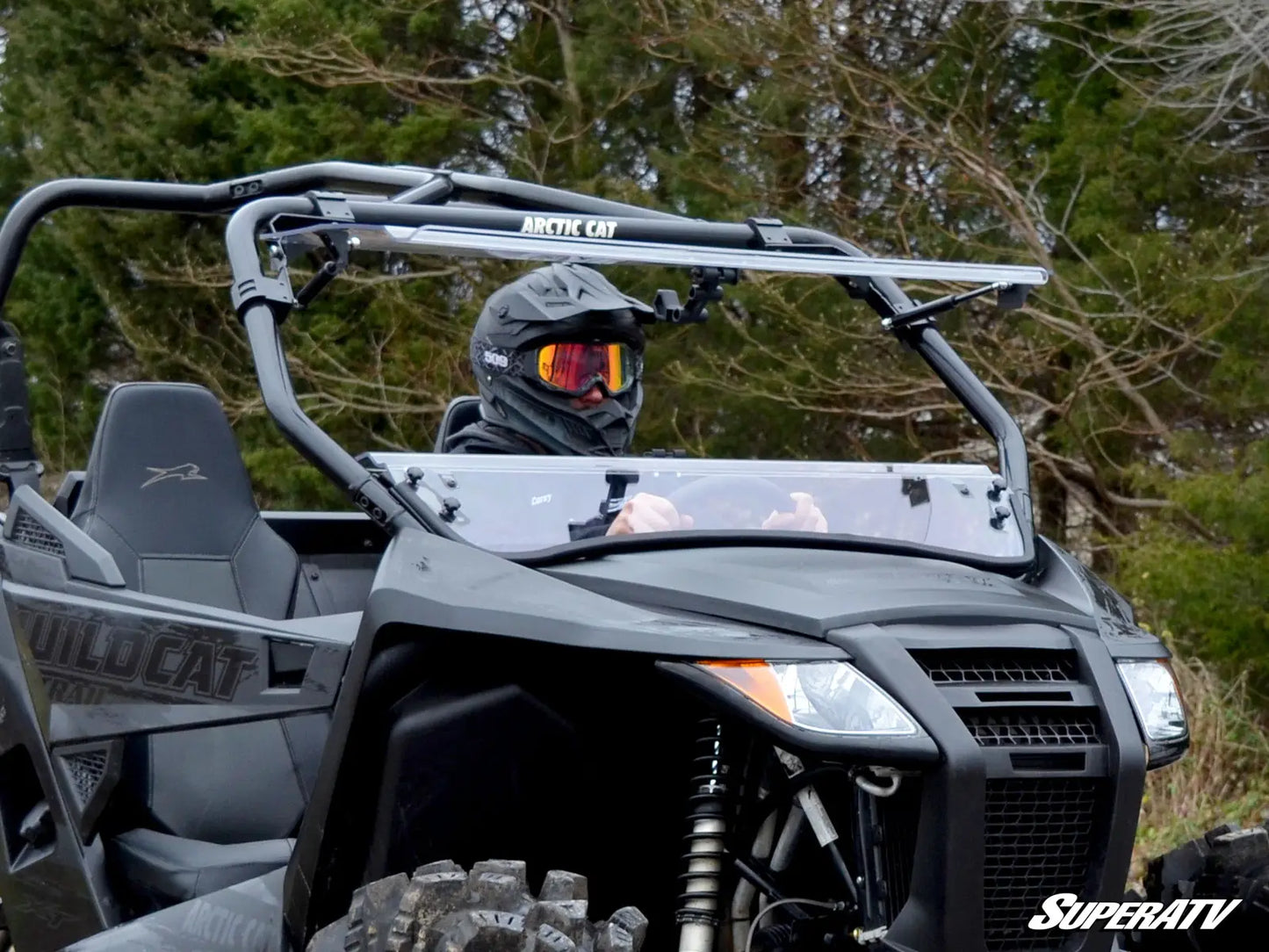 SuperATV - Arctic Cat Wildcat Trail Flip Windshield