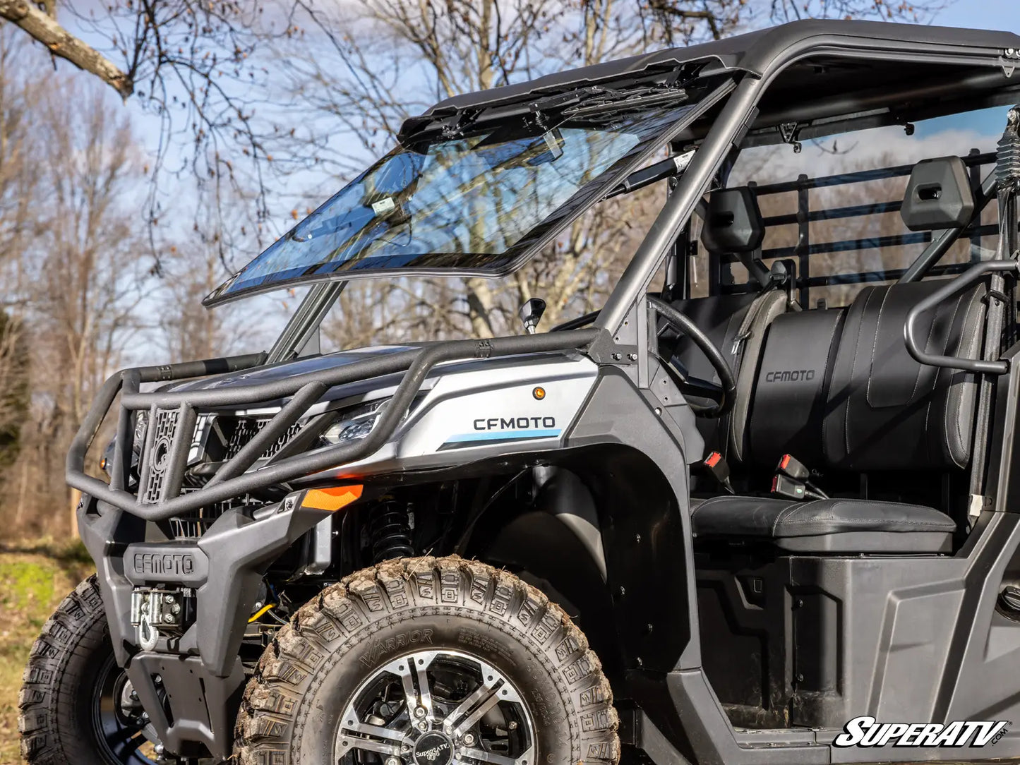 SuperATV - CFMOTO UForce 1000 MaxDrive Power Flip Glass Windshield