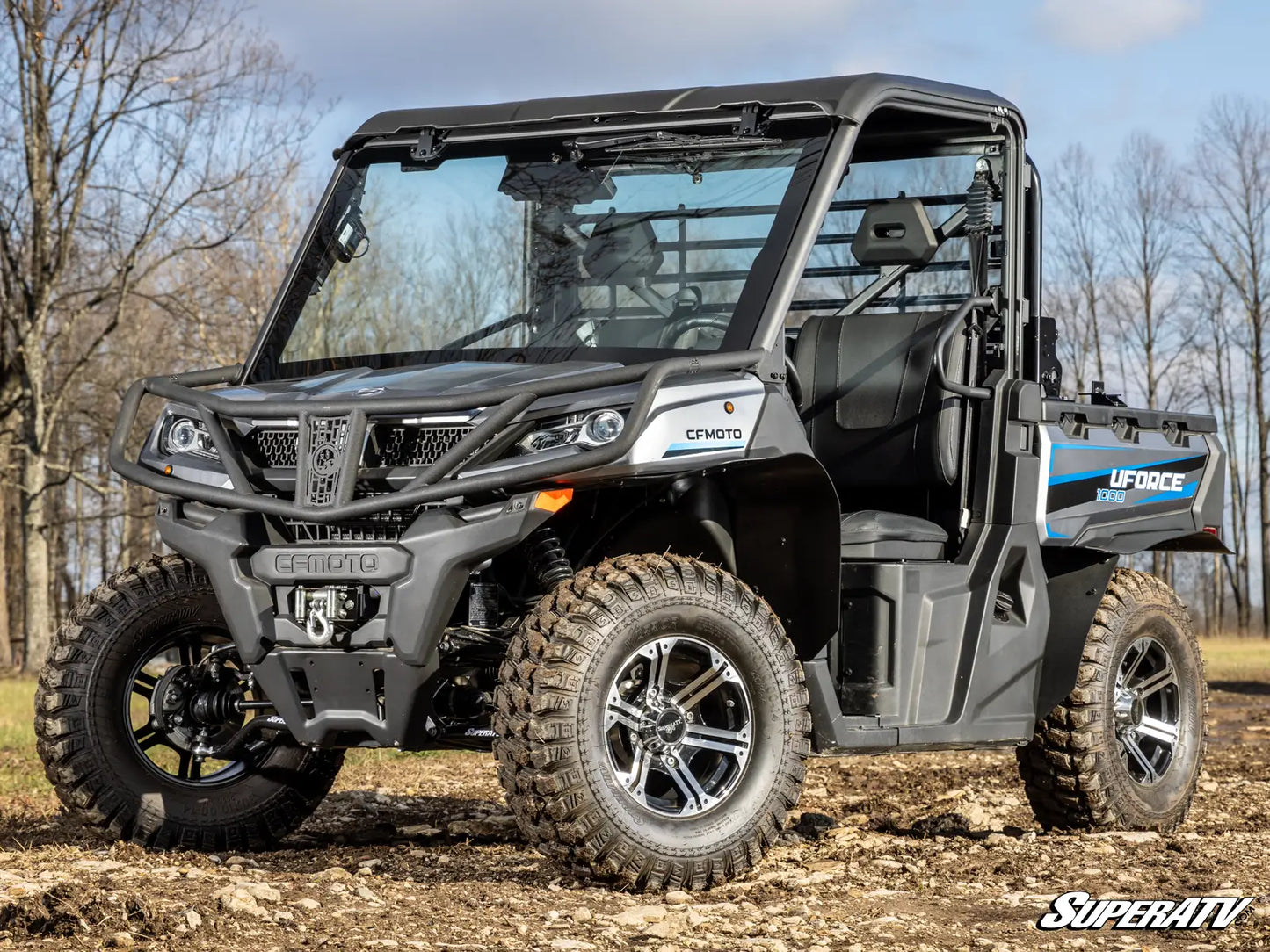 SuperATV - CFMOTO UForce 1000 MaxDrive Power Flip Glass Windshield