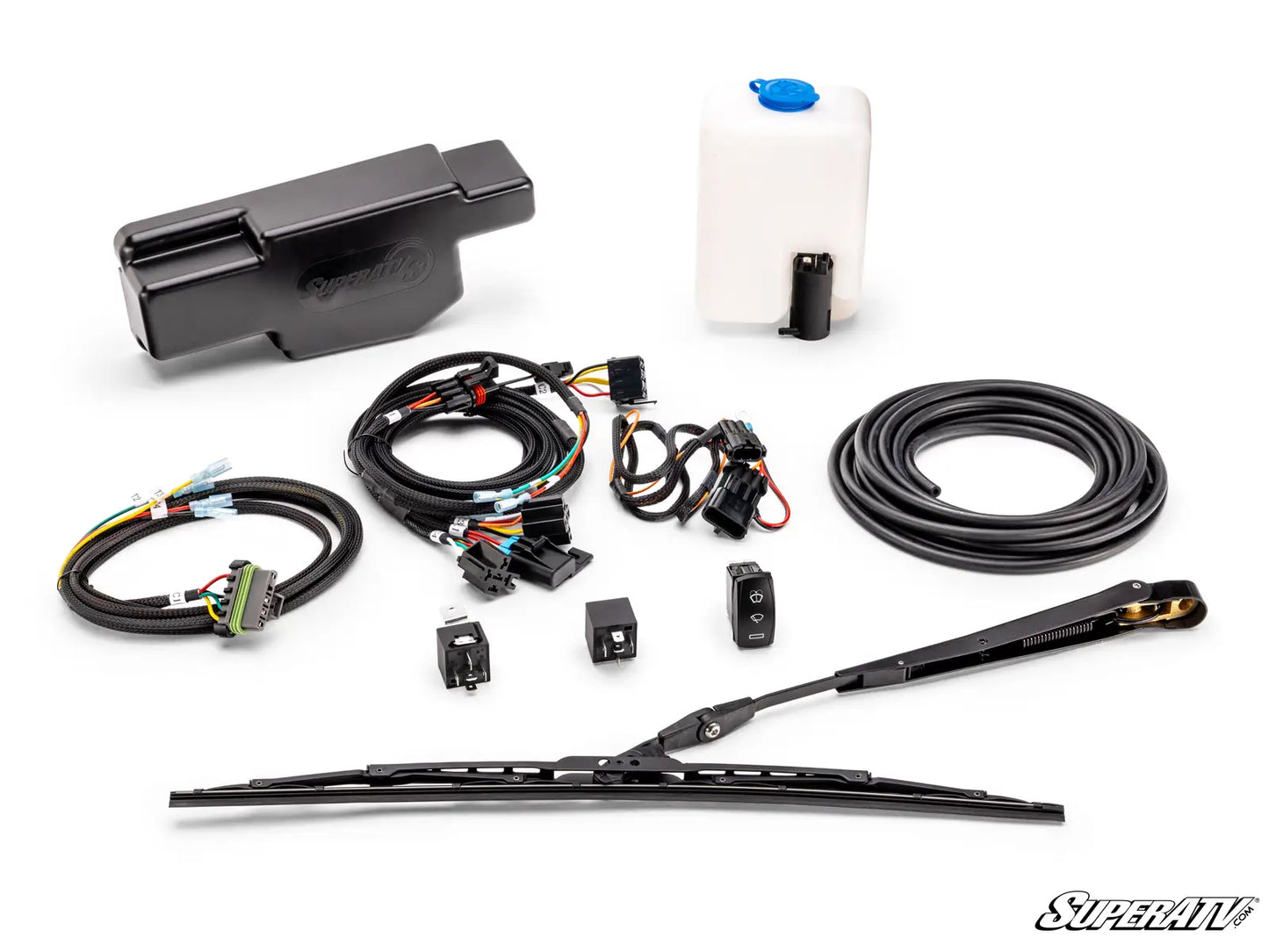 SuperATV - CFMOTO UForce 1000 MaxDrive Power Flip Glass Windshield