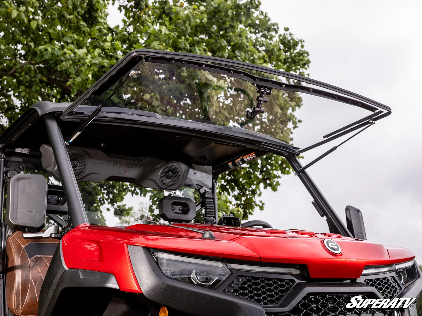SuperATV - CFMOTO UForce U10 Pro Scratch-Resistant Flip Windshield
