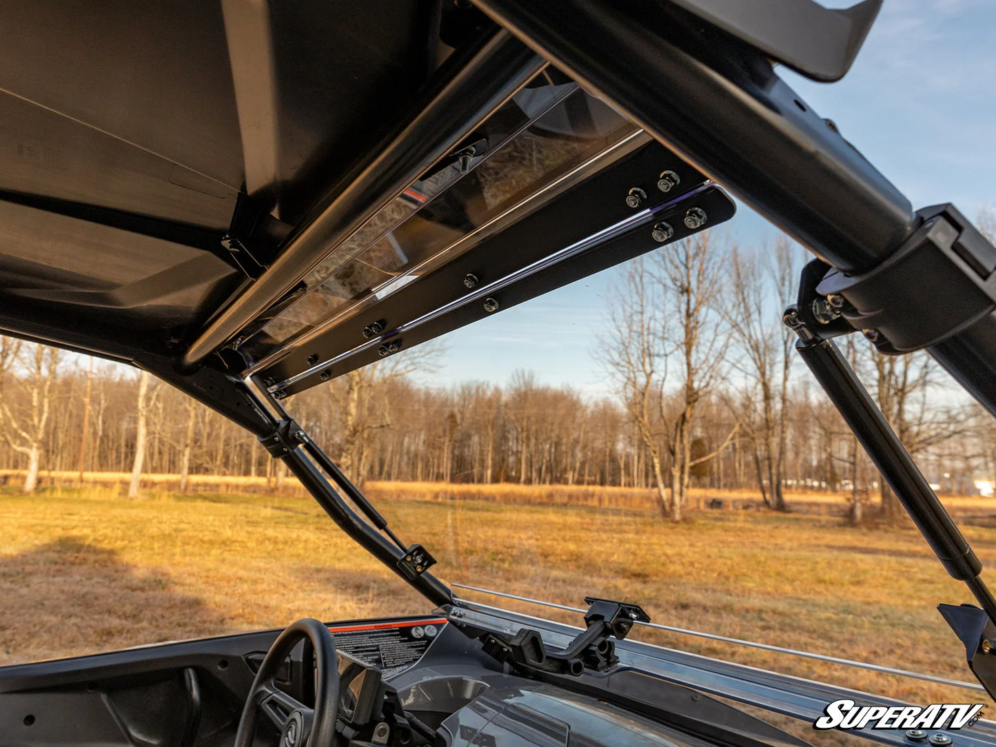 SuperATV - CFMOTO ZForce 950 Scratch Resistant Flip Windshield