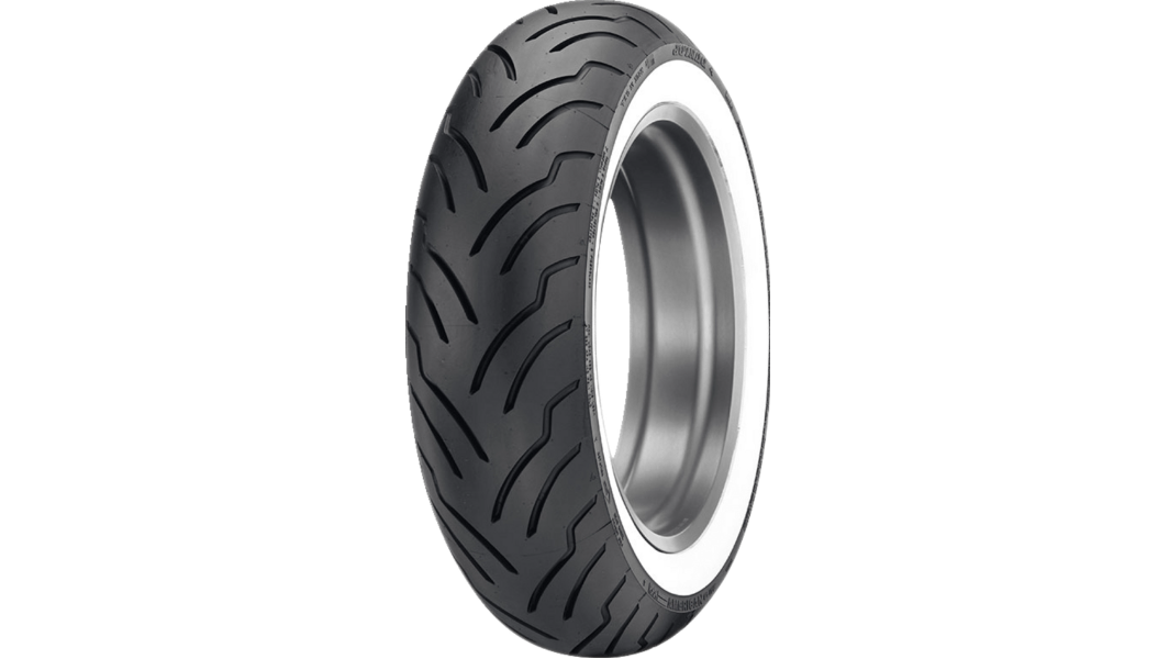 Dunlop - Tire - American Elite - Rear - 180/65B16 - Wide Whitewall - 81H