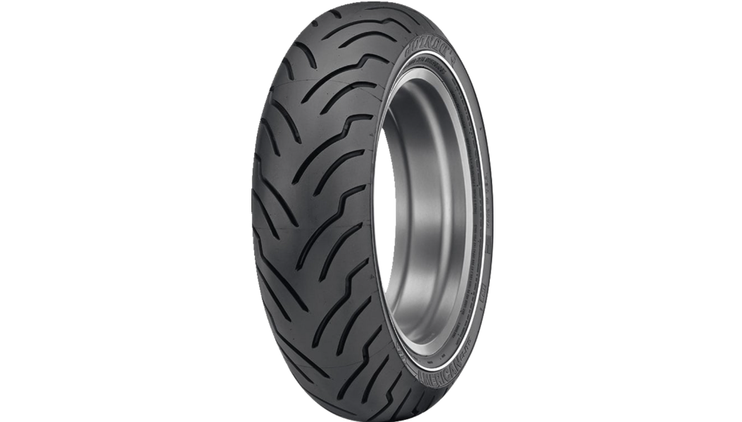 Dunlop - Tire - American Elite - Rear - 180/65B16 - Narrow Whitewall - 81H