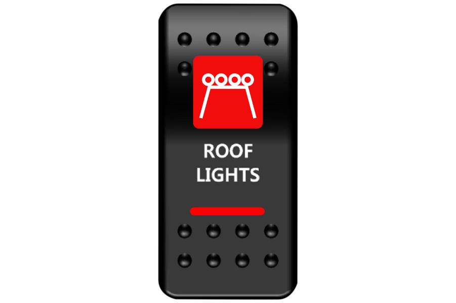 Moose Offroad - Rocker Switch - Roof Light - Red