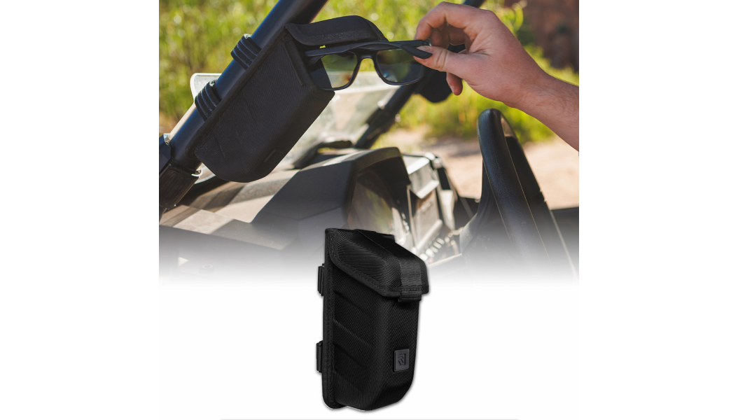 Ravek - UTV Universal Secure-Mount Sunglasses Holder - Black