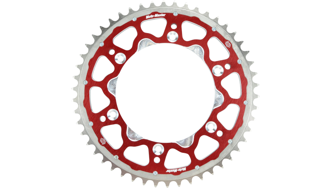 Moto-Master - Fusion Series Dual Ring Rear Sprocket - 48 Tooth - Red - Beta/Gas Gas/Husqvarna+