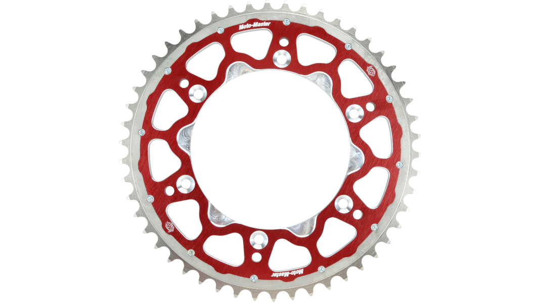 Moto-Master - Fusion Series Dual Ring Rear Sprocket - 52 Tooth - Red - Beta/Gas Gas/Husqvarna+