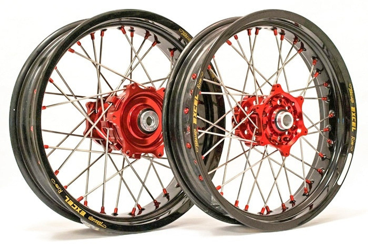 Beta - Dubya 6-Pack Spoke/Nipple, 17" Front, Red