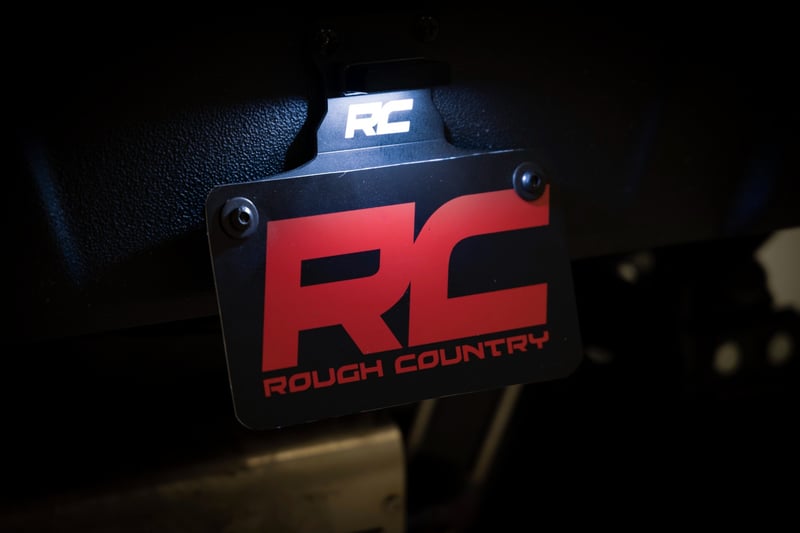 Rough Country - Universal License Plate Bracket - LED Lighted