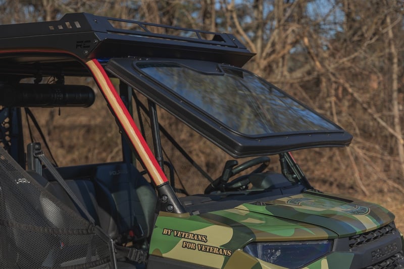 Rough Country - Electric Tilt Windshield - Glass | Polaris Ranger XP 1000