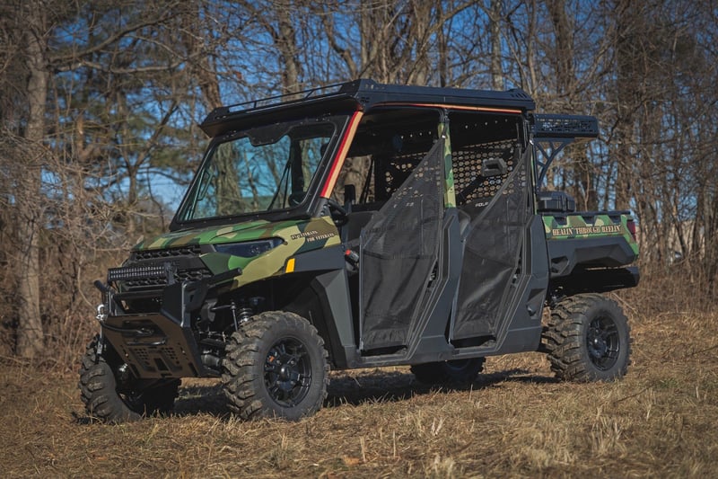 Rough Country - Electric Tilt Windshield - Glass | Polaris Ranger XP 1000