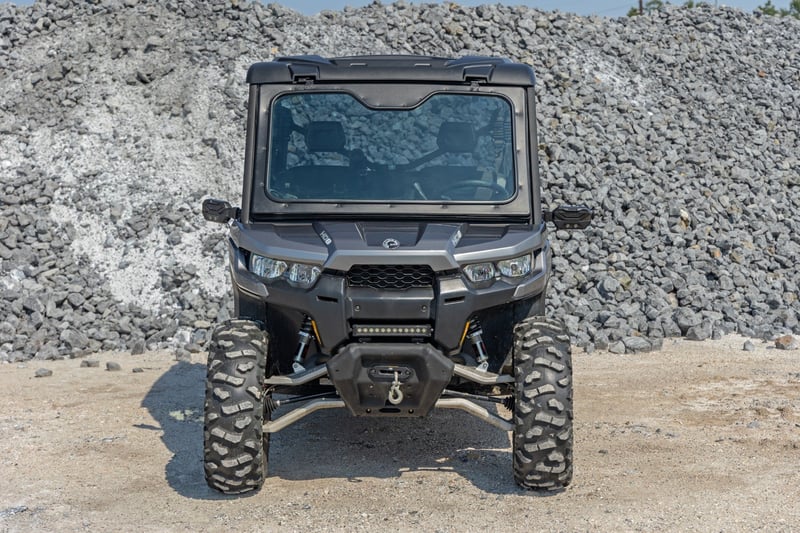 Rough Country - Electric Tilt Windshield - Glass | Can-Am Defender HD 8/HD 9/HD 10