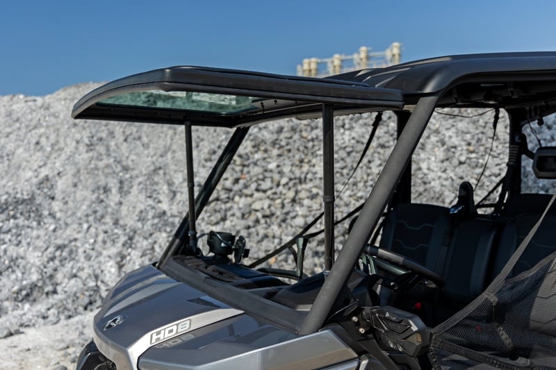 Rough Country - Electric Tilt Windshield - Glass | Can-Am Defender HD 8/HD 9/HD 10