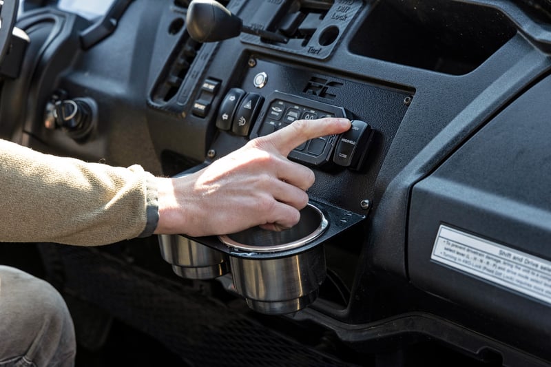 Rough Country - Electric Tilt Windshield - Glass | Honda Pioneer 1000