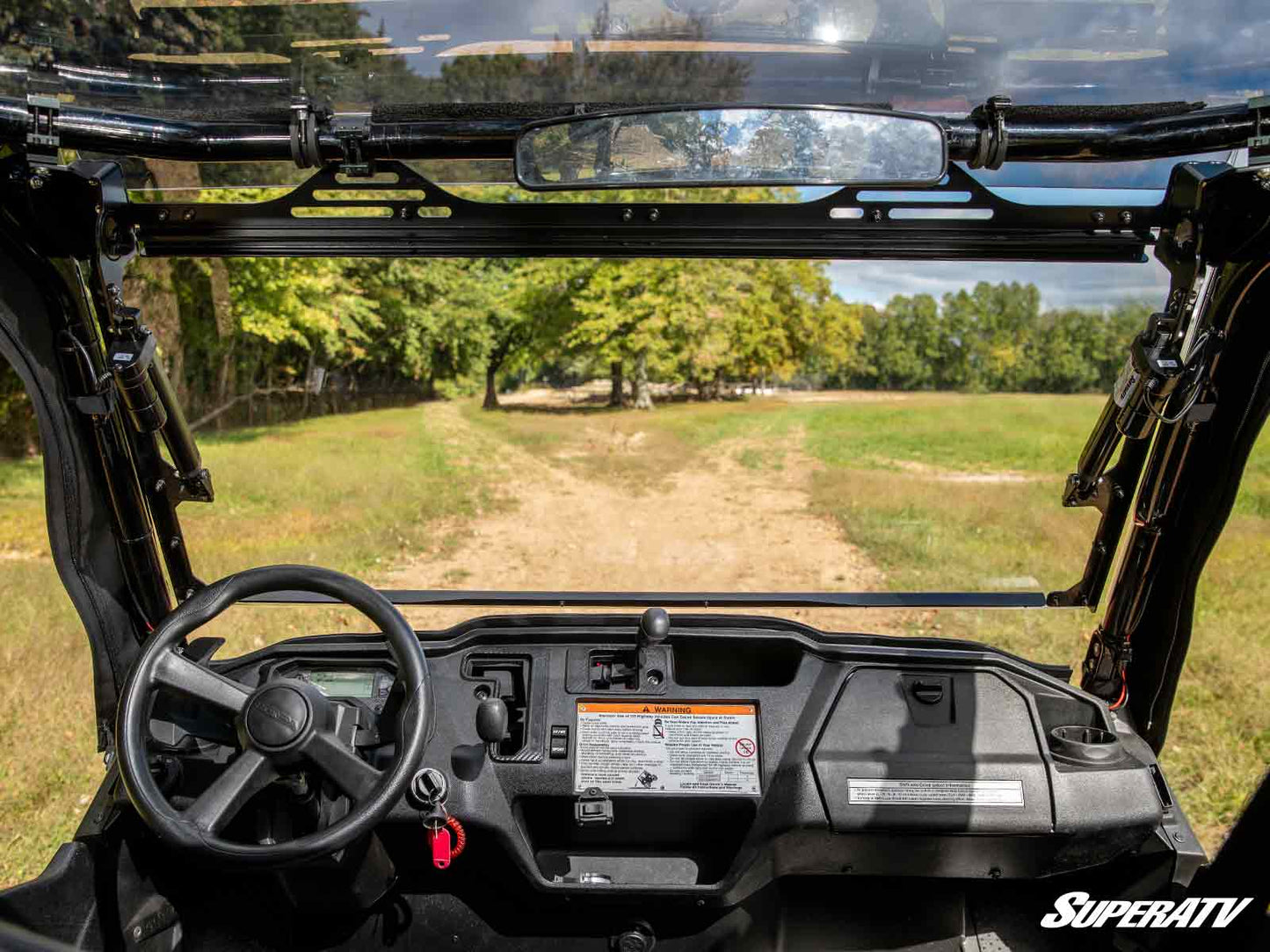 SuperATV - Honda Pioneer 1000 MaxDrive Power Flip Windshield