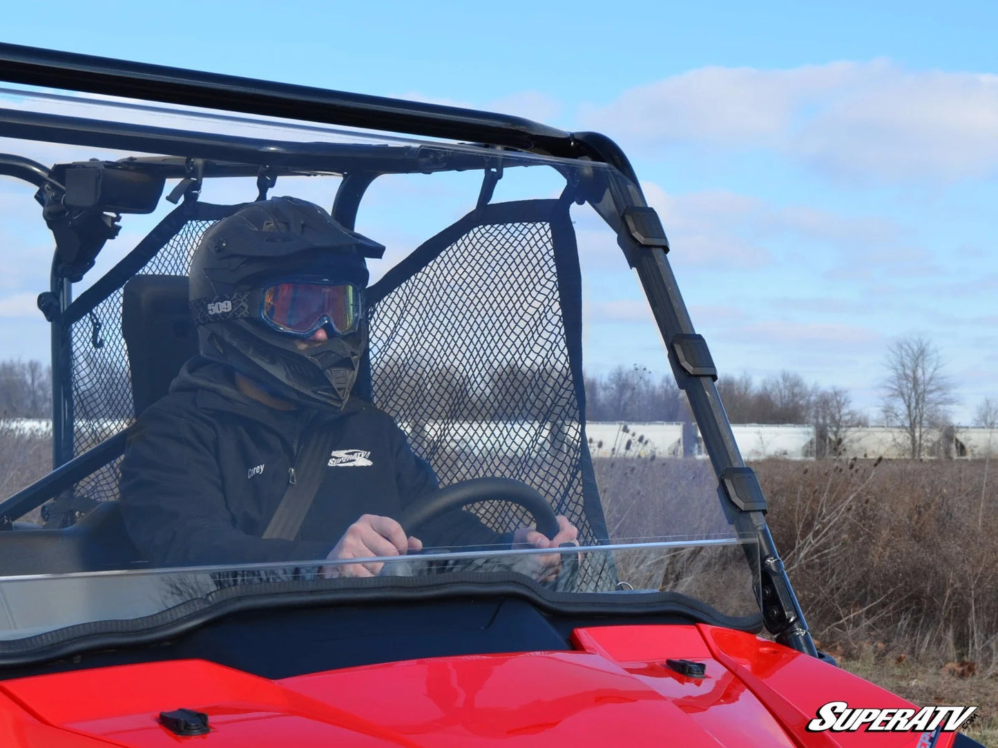 SuperATV - Honda Pioneer 1000 Scratch Resistant Full Windshield