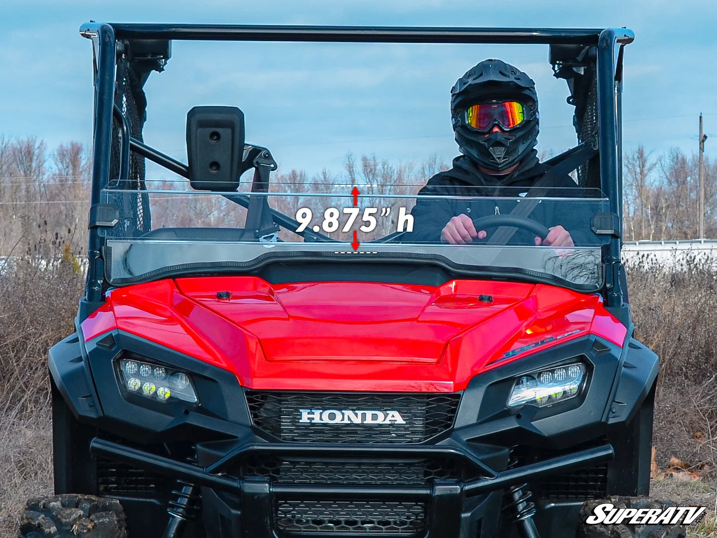 SuperATV - Honda Pioneer 1000 Half Windshield