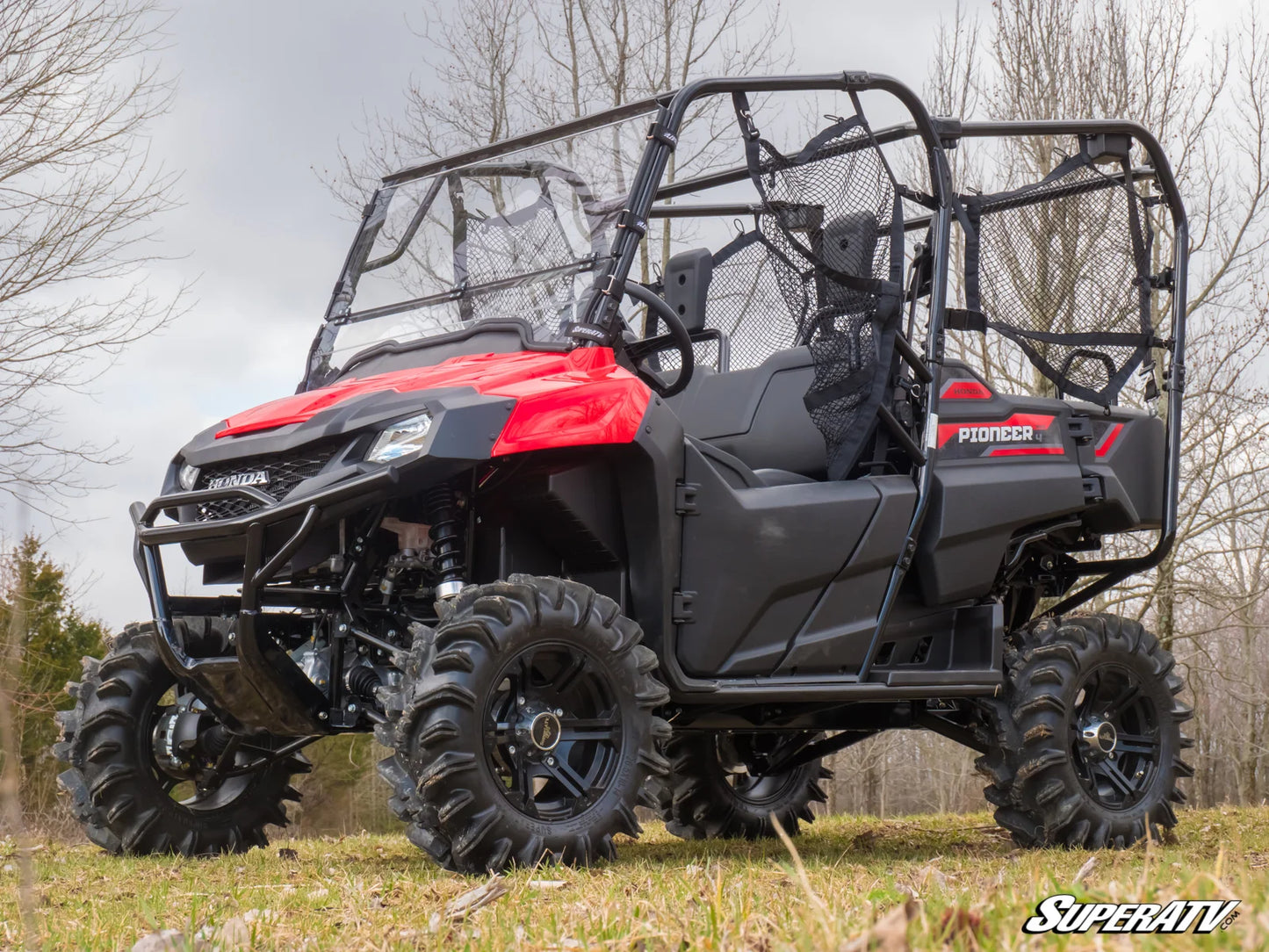 SuperATV - Honda Pioneer 700 Flip Down Windshield