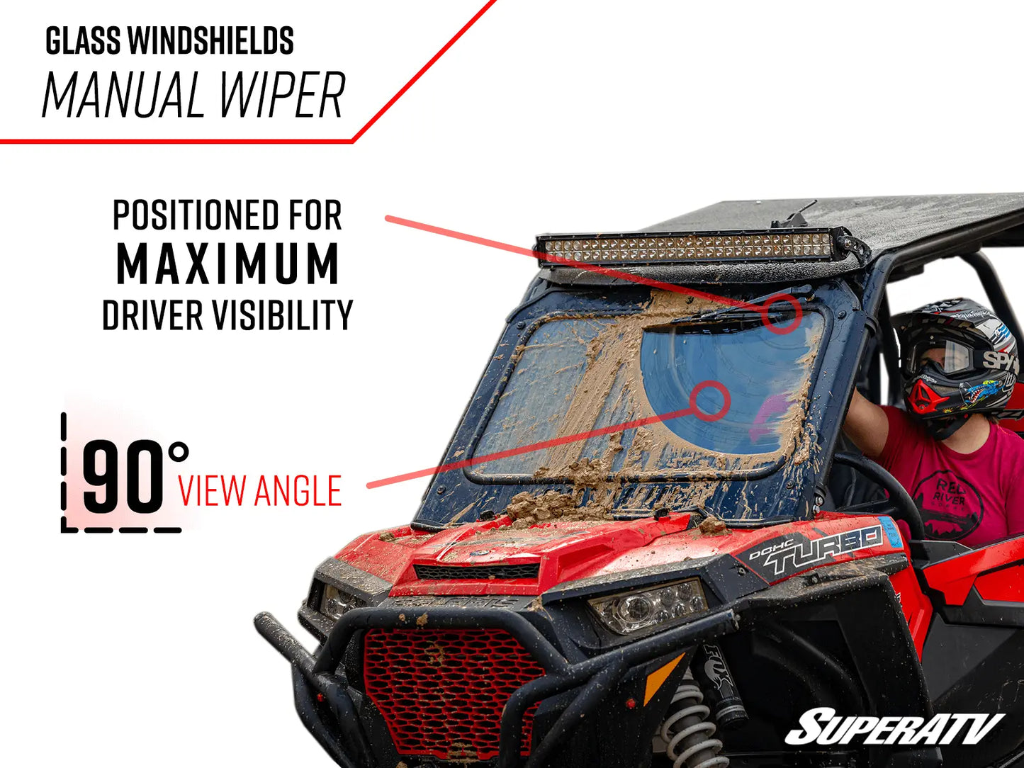 SuperATV - Honda Talon 1000 Glass Windshield
