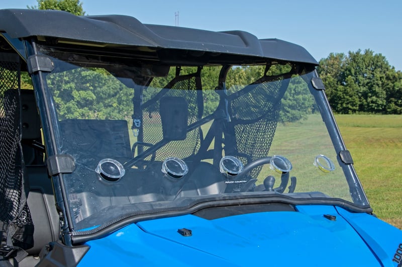 Rough Country - Vented Full Windshield - Scratch Resistant | Honda Pioneer 1000-5