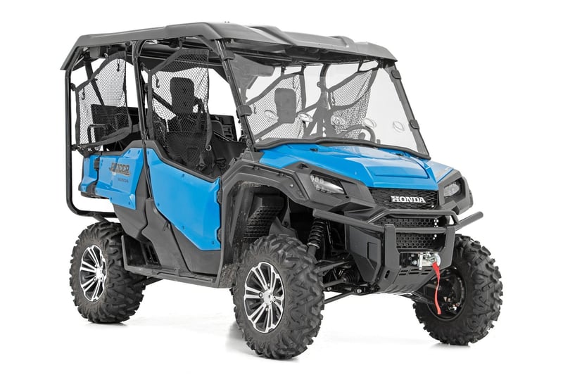 Rough Country - Vented Full Windshield - Scratch Resistant | Honda Pioneer 1000-5