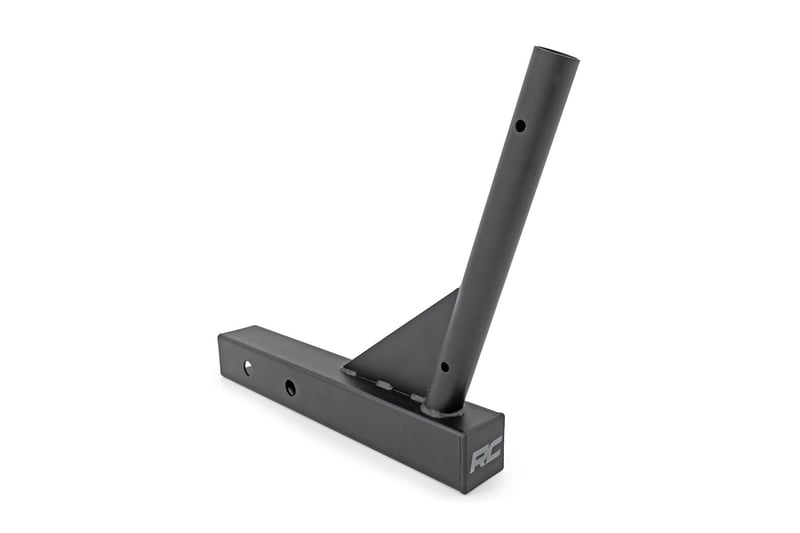 Rough Country - Flag Pole Holder - Single | 2 & 2.5" Inch Hitch | w/ Flag Pole