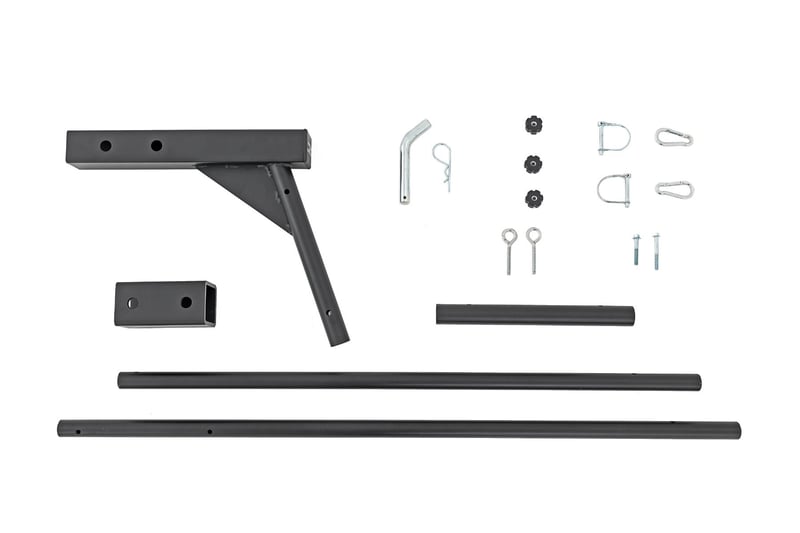 Rough Country - Flag Pole Holder - Single | 2 & 2.5" Inch Hitch | w/ Flag Pole